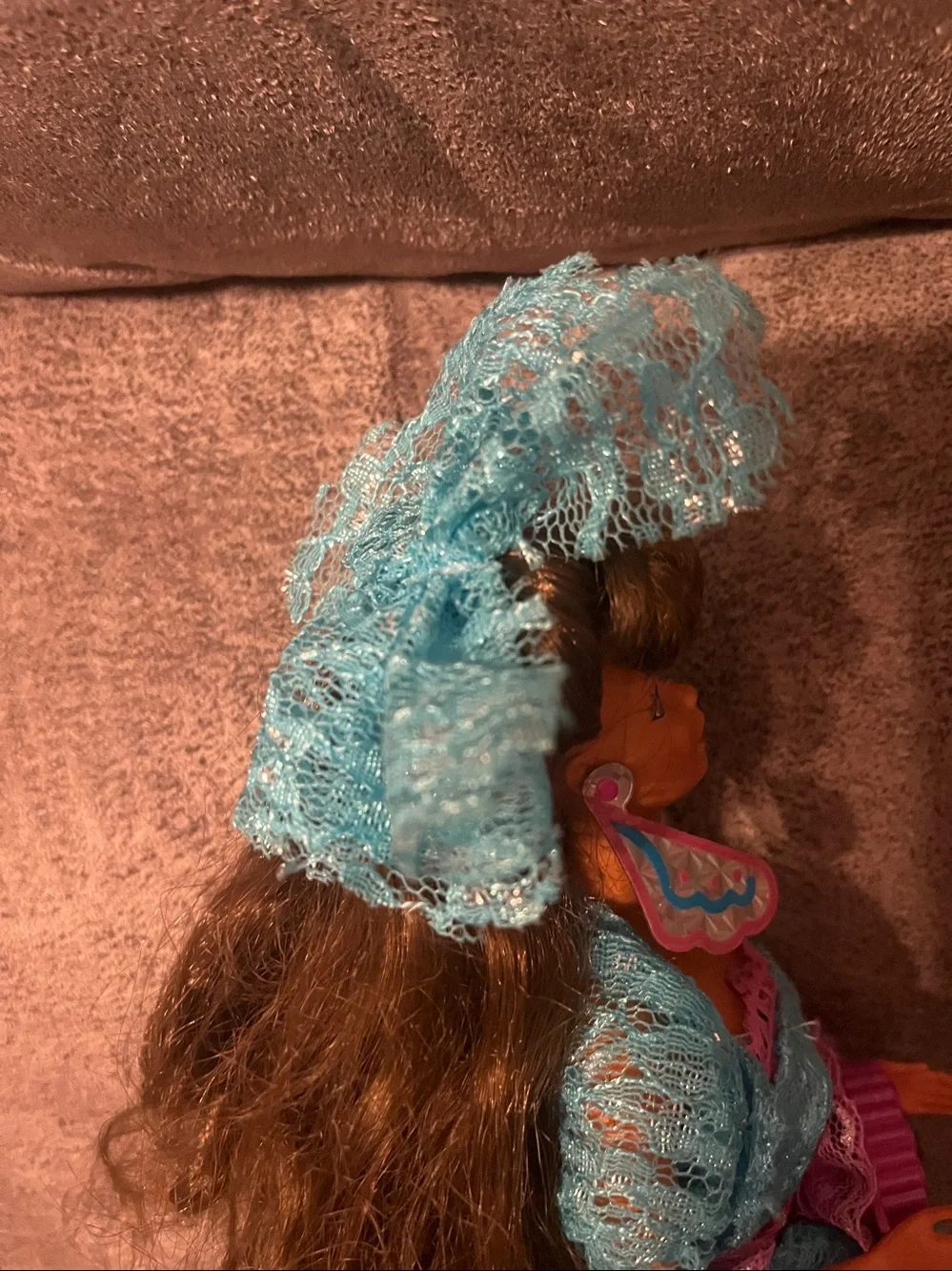 Vintage 1990 Mattel Lights and Lace Teresa Barbie Doll #9727- Rare Steffie Face